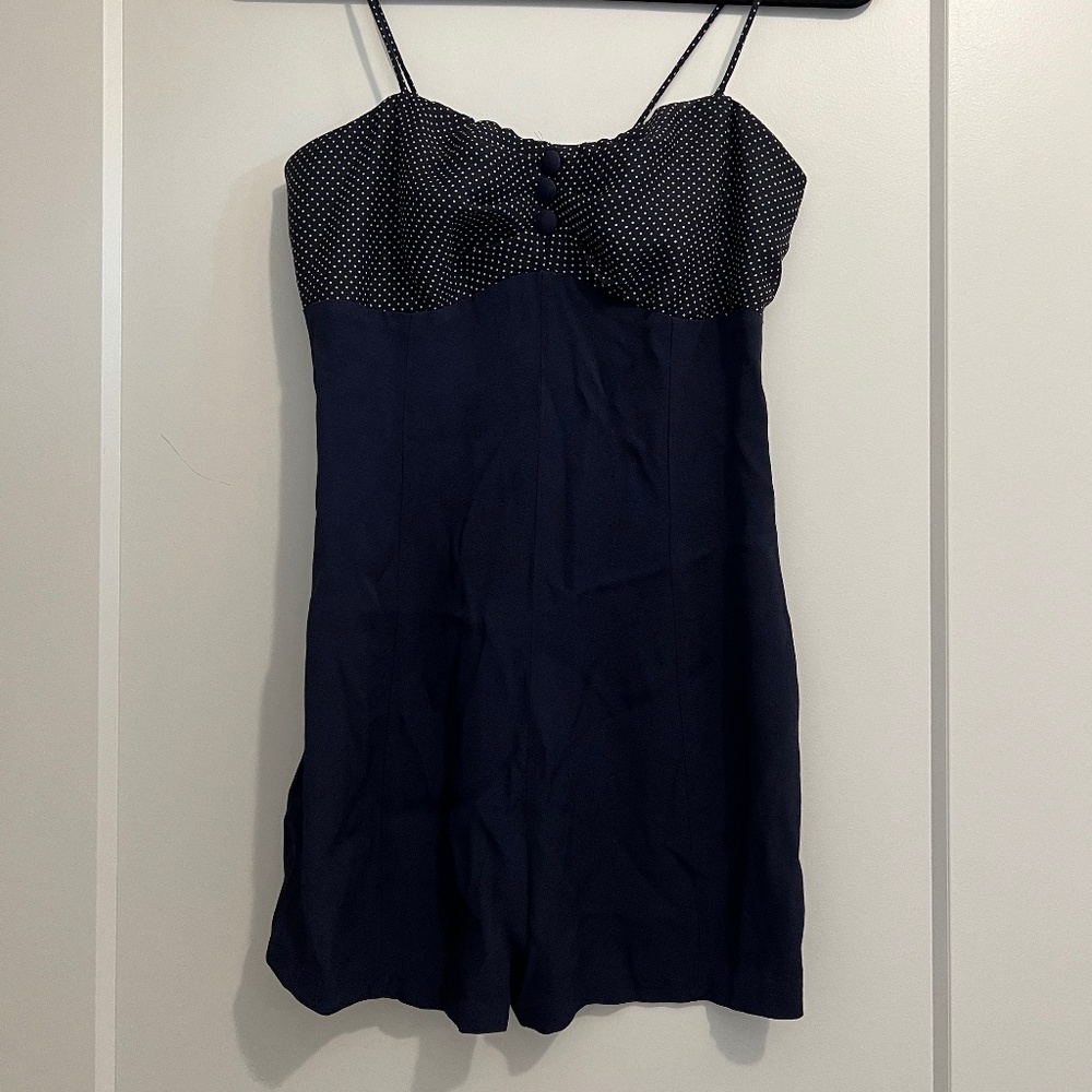 Alyn Paige Navy Romper